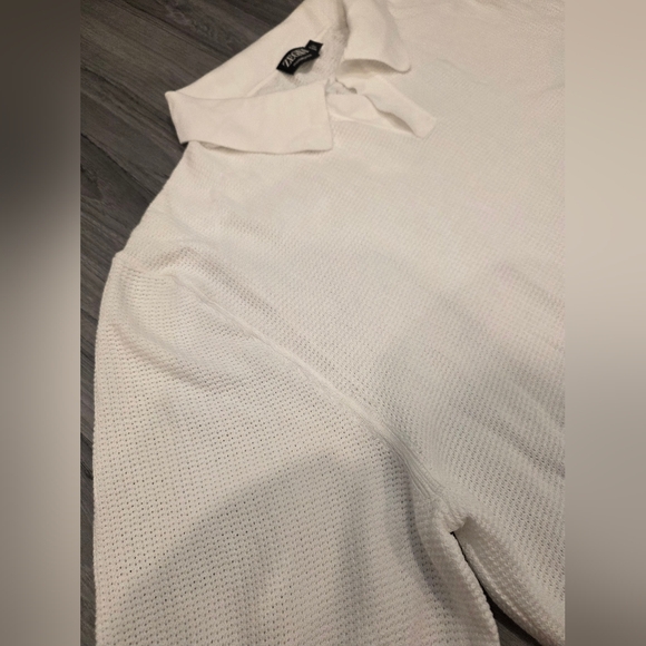 Zegna Italy Men Polo Ribbed Hem Shirt Premium Cotton Short Sleeve Ochre $1100 - Picture 12 of 16